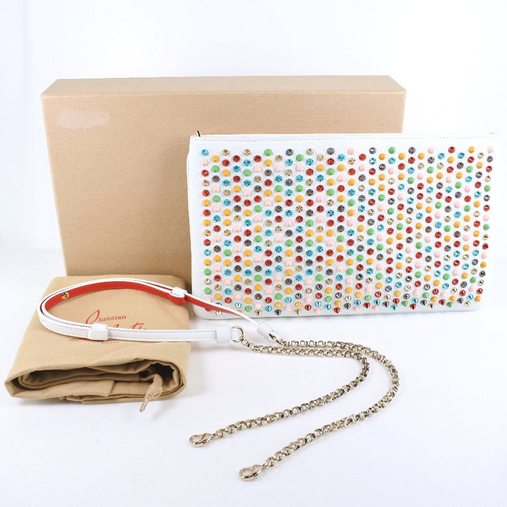 Christian Louboutin Clutch Bag 2WAY Studded