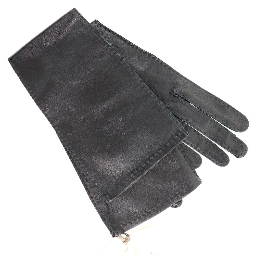 Hermes Calfskin Gloves Black