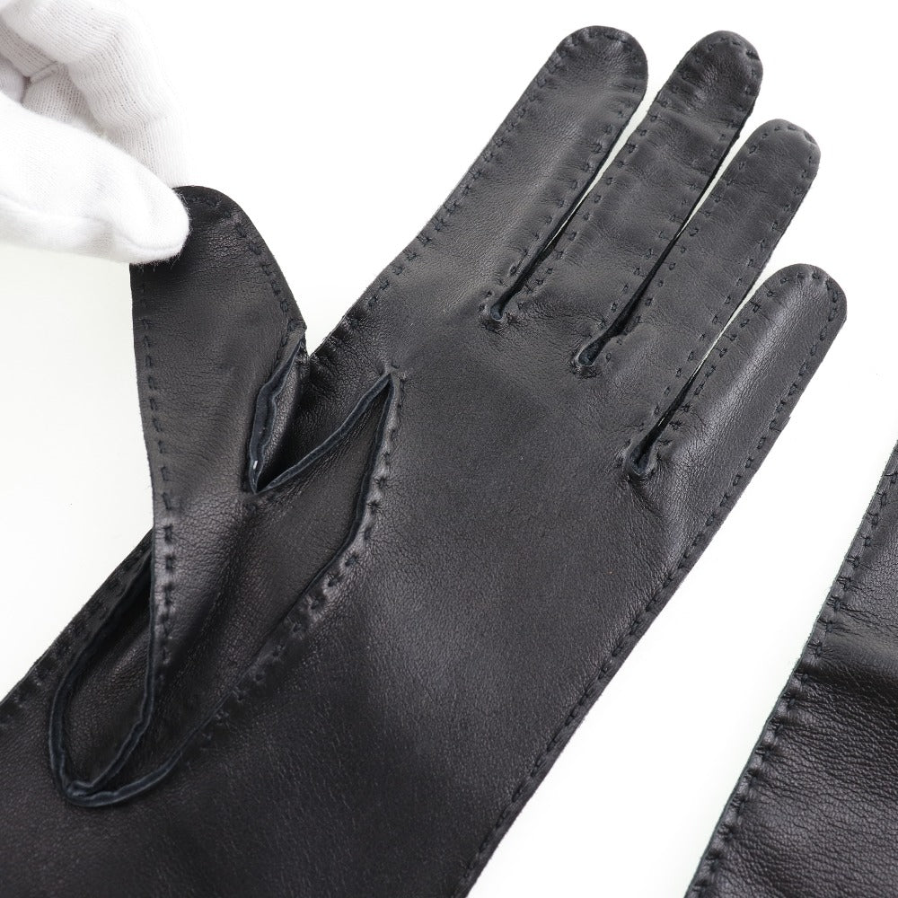 Hermes Calfskin Gloves Black