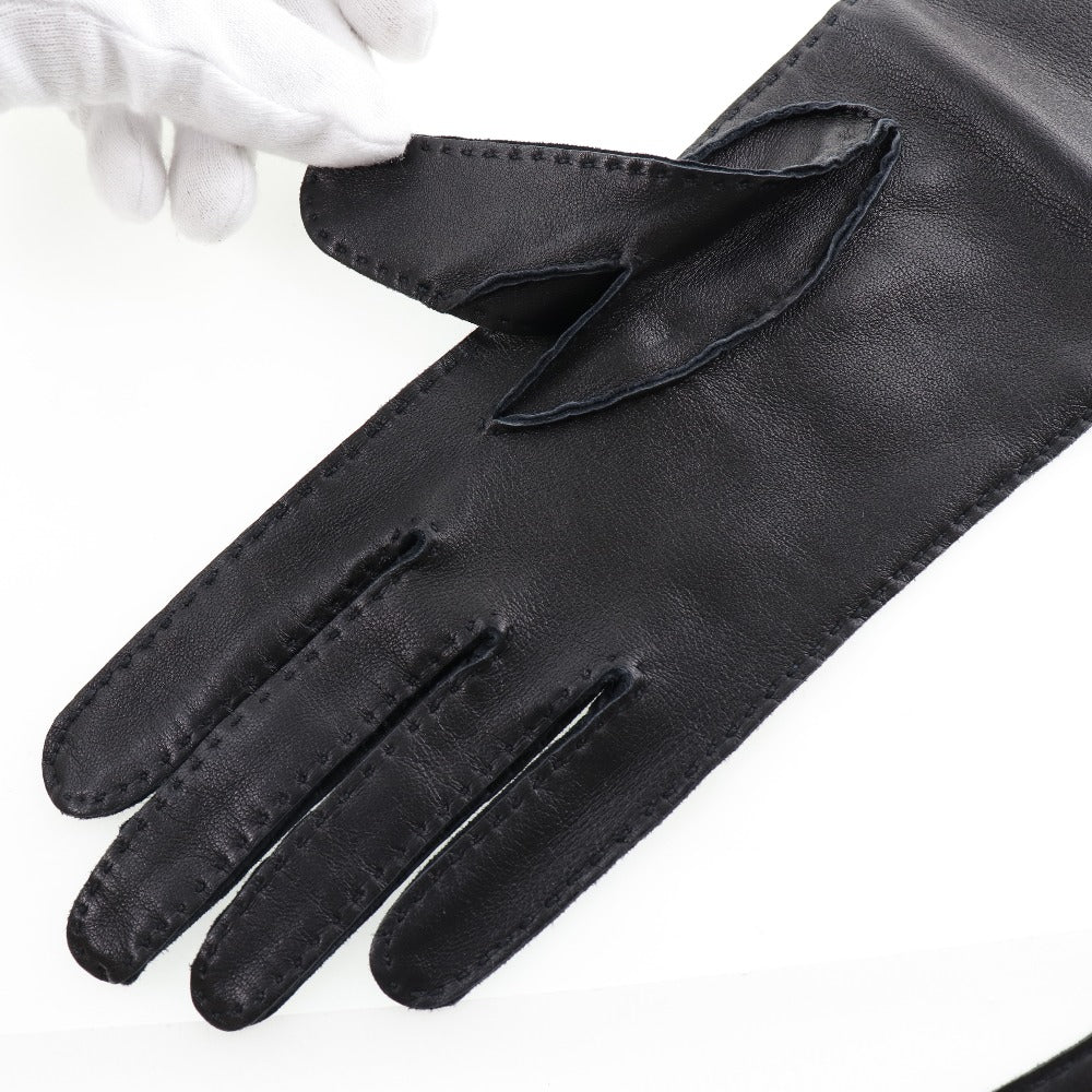 Hermes Calfskin Gloves Black