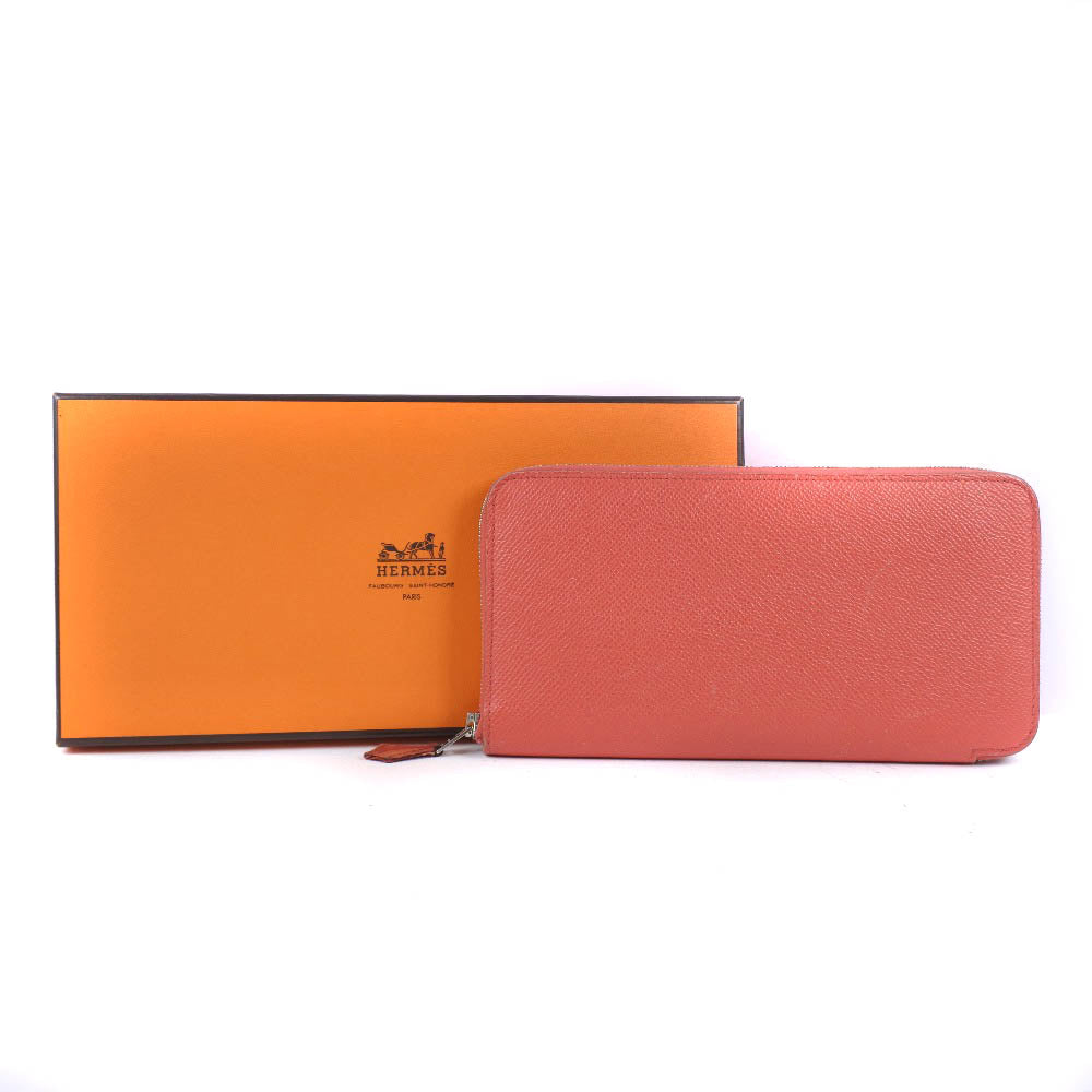 Hermes Azap Silk'in Long Wallet Pink