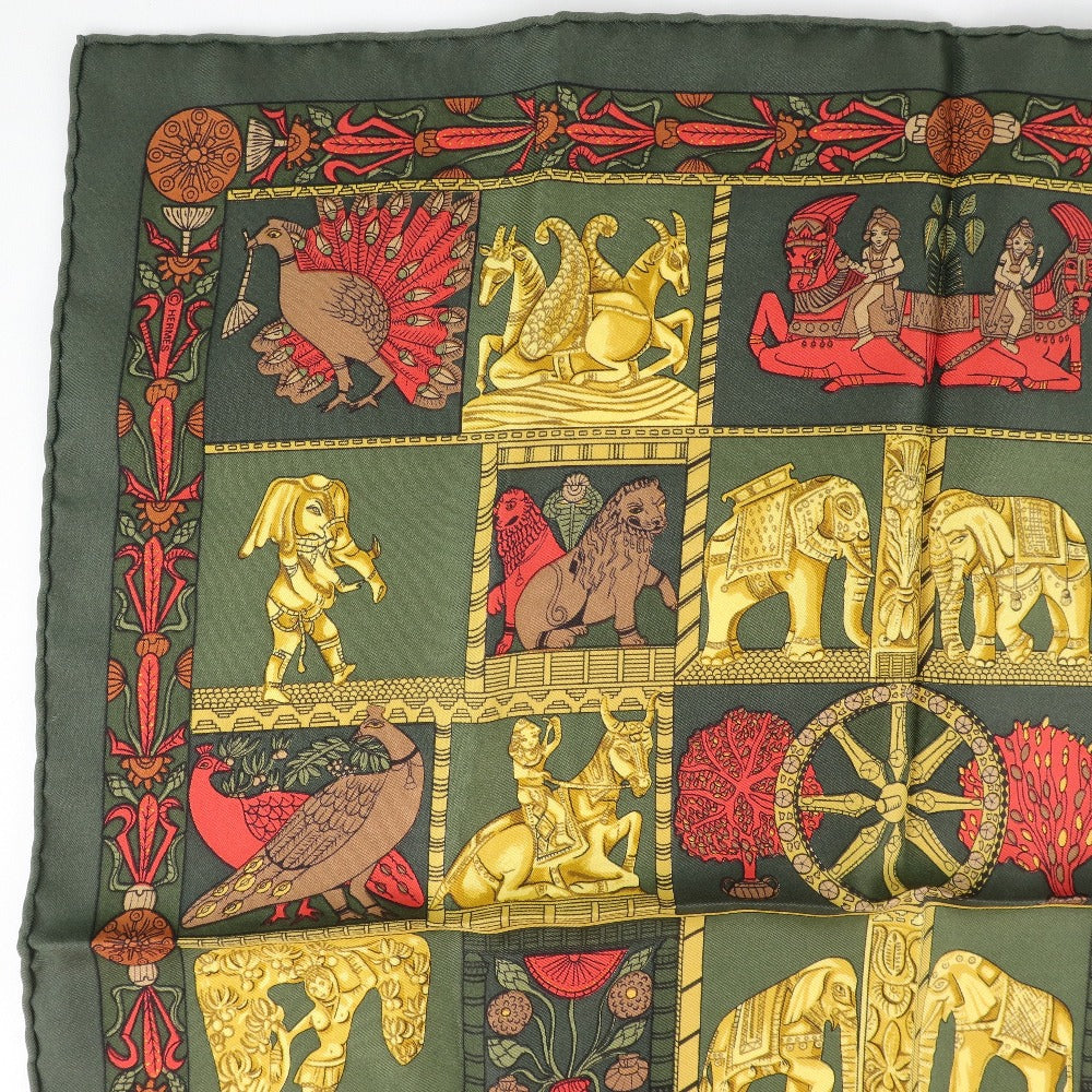 Hermes Silk Scarf Green