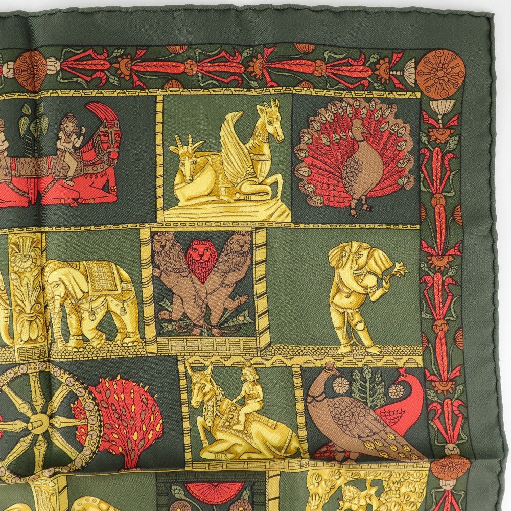 Hermes Silk Scarf Green