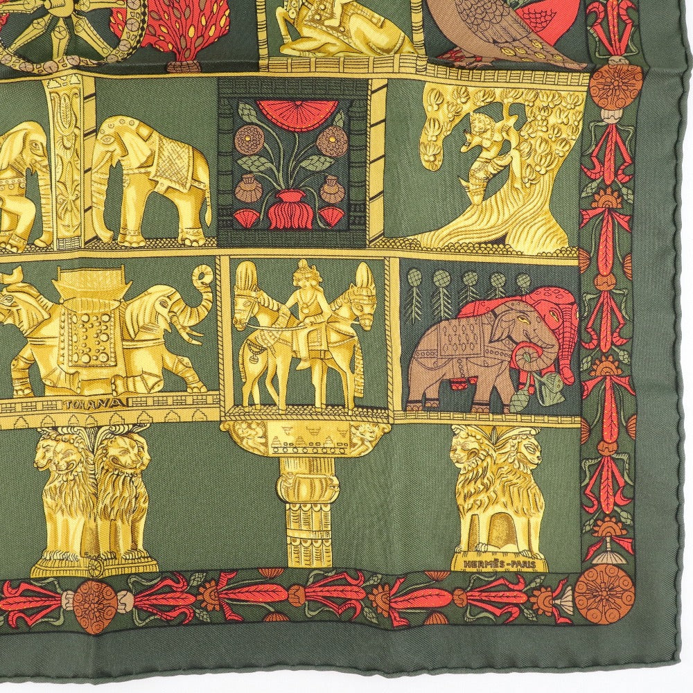 Hermes Silk Scarf Green