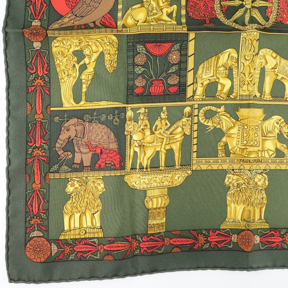 Hermes Silk Scarf Green