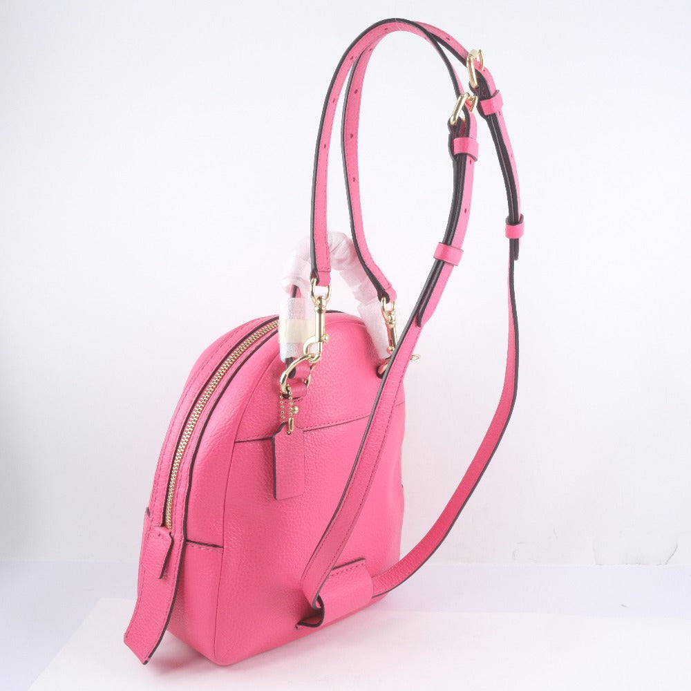 Coach Pink Leather Backpack