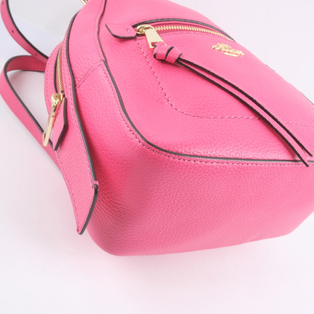 Coach Pink Leather Backpack