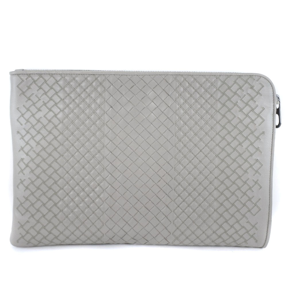 Bottega Veneta Intrecciato Clutch Bag Leather Clutch Bag 55150410 in Very Good Condition