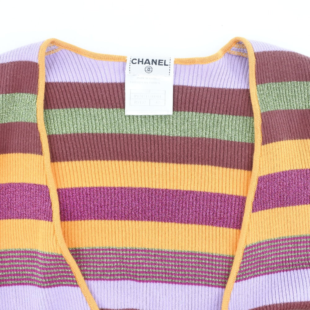 Chanel Knit Border Cotton Rayon Polyester