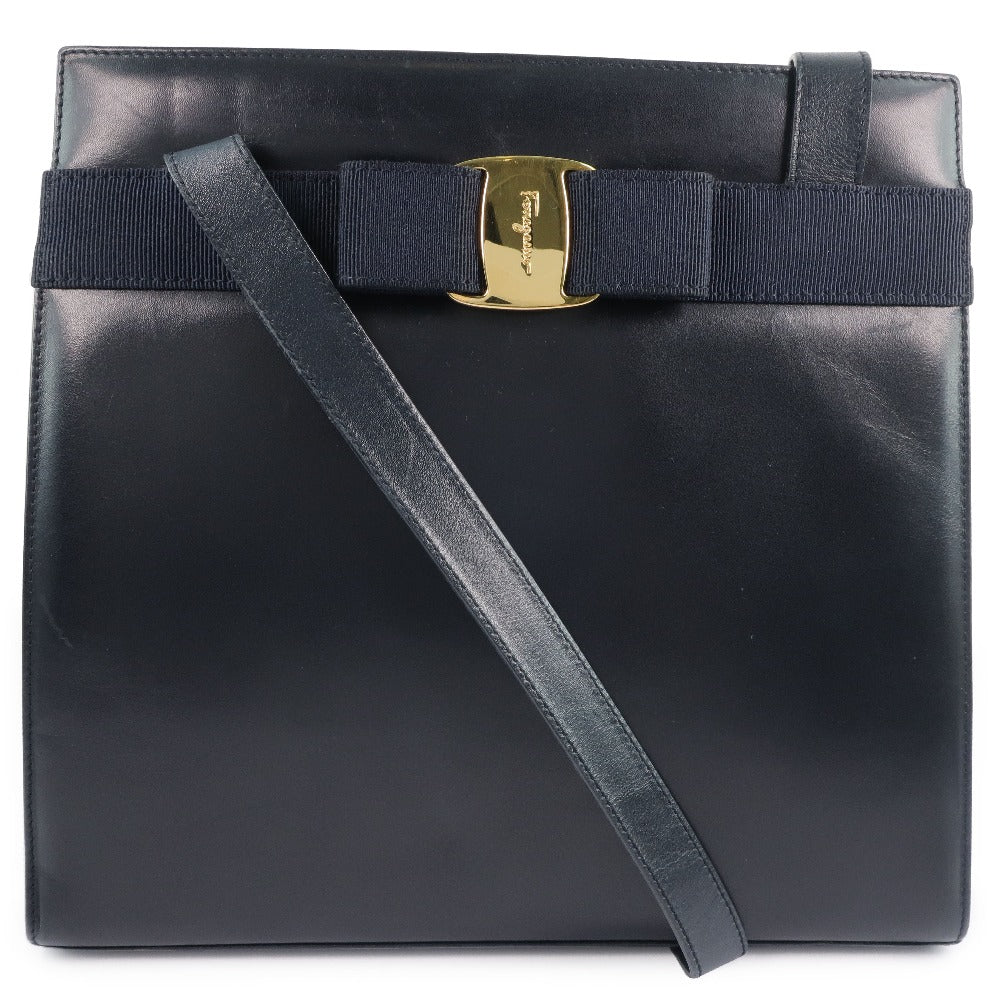 Salvatore Ferragamo Vara Calf Shoulder Bag