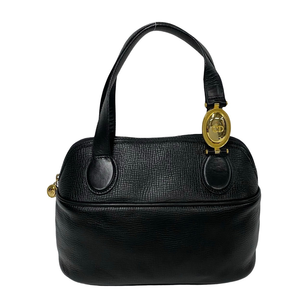 Christian Dior Vintage Leather Handbag Black