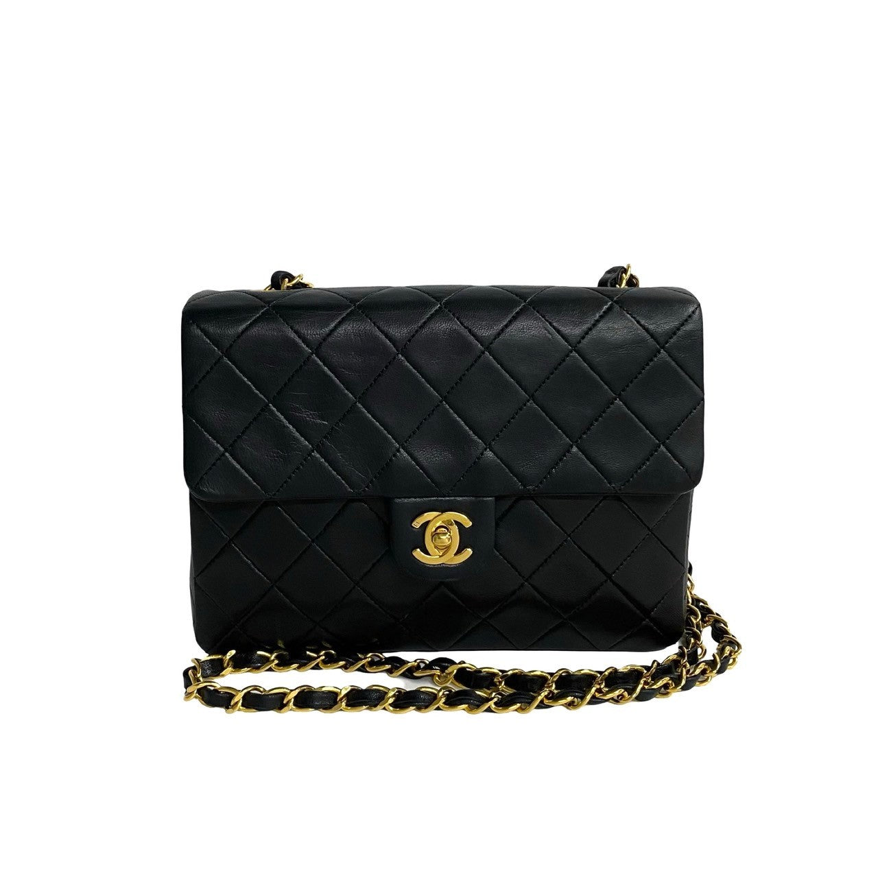 Chanel Lambskin Matelasse Coco Mark Chain Shoulder Bag