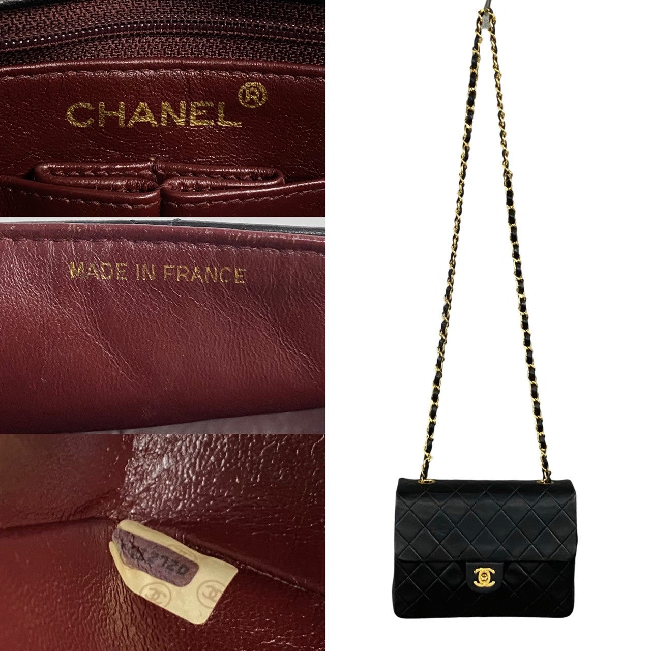 Chanel Lambskin Matelasse Coco Mark Chain Shoulder Bag