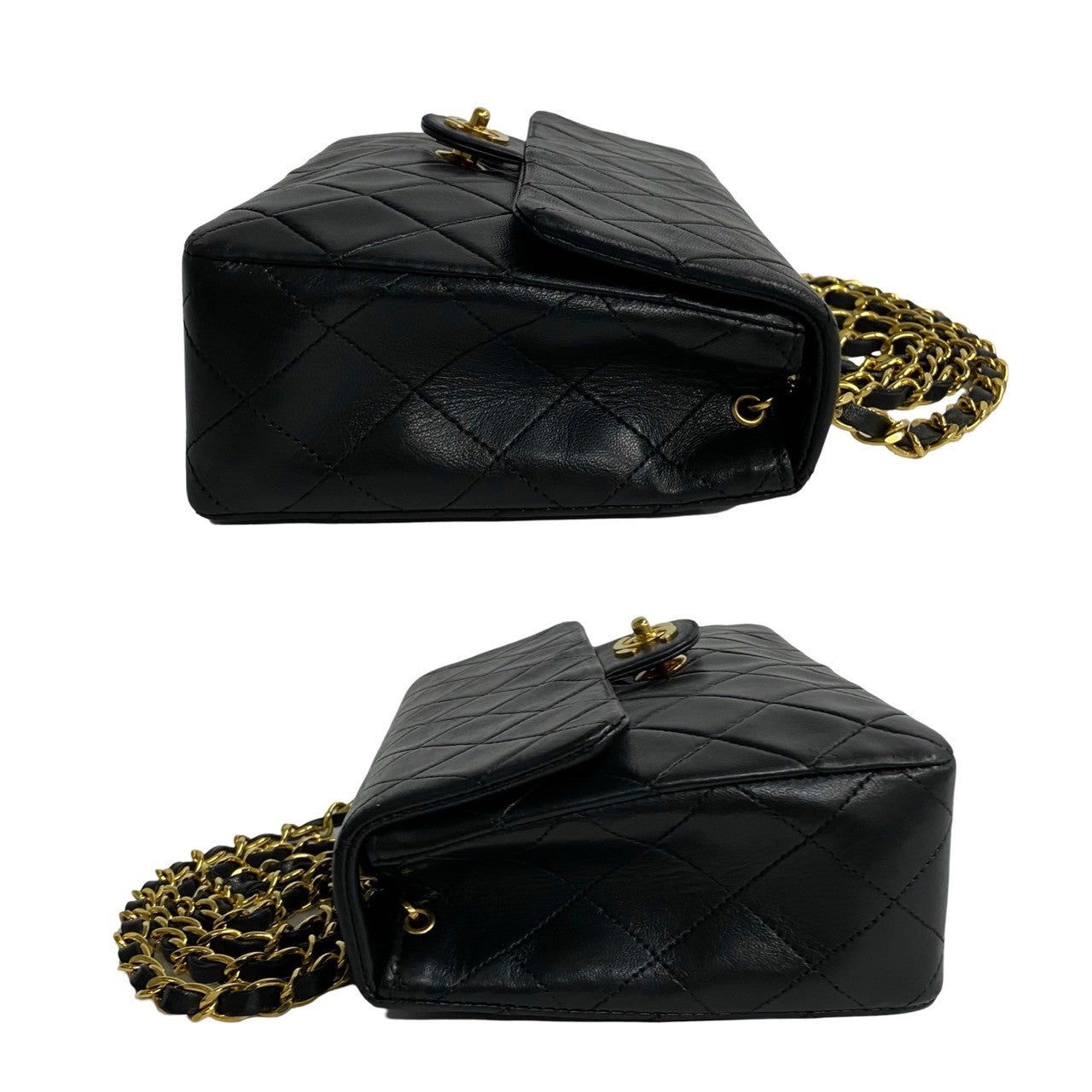 Chanel Lambskin Matelasse Coco Mark Chain Shoulder Bag