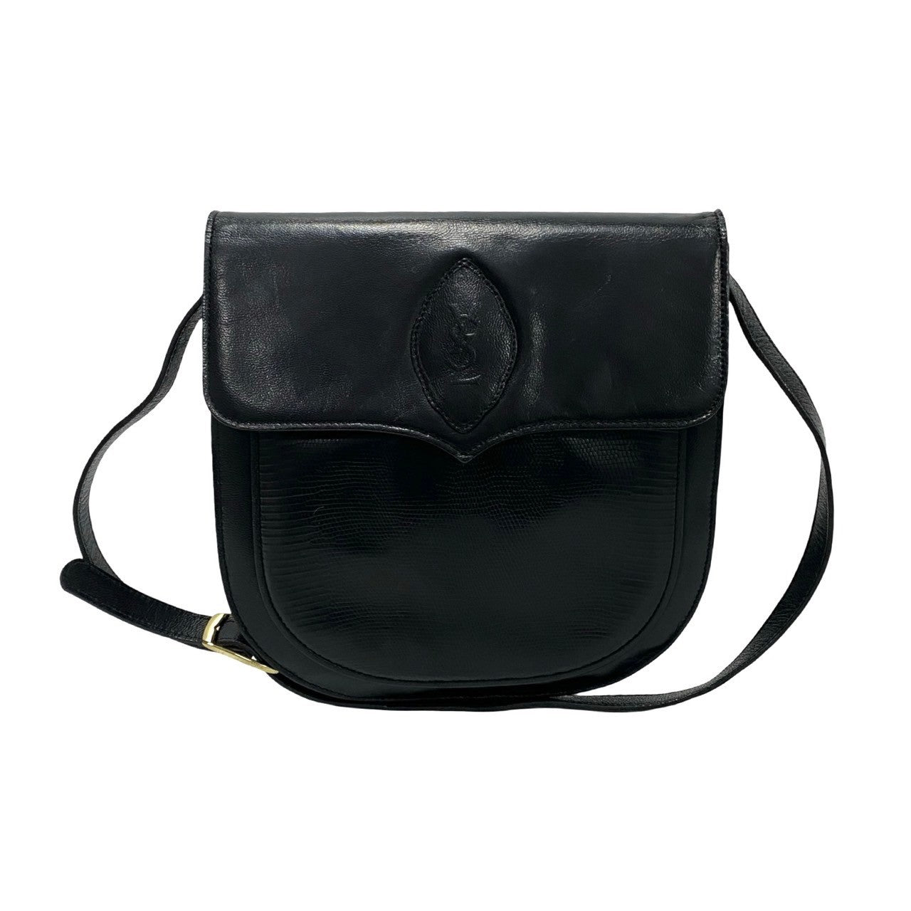 Yves Saint Laurent Leather Shoulder Bag Black