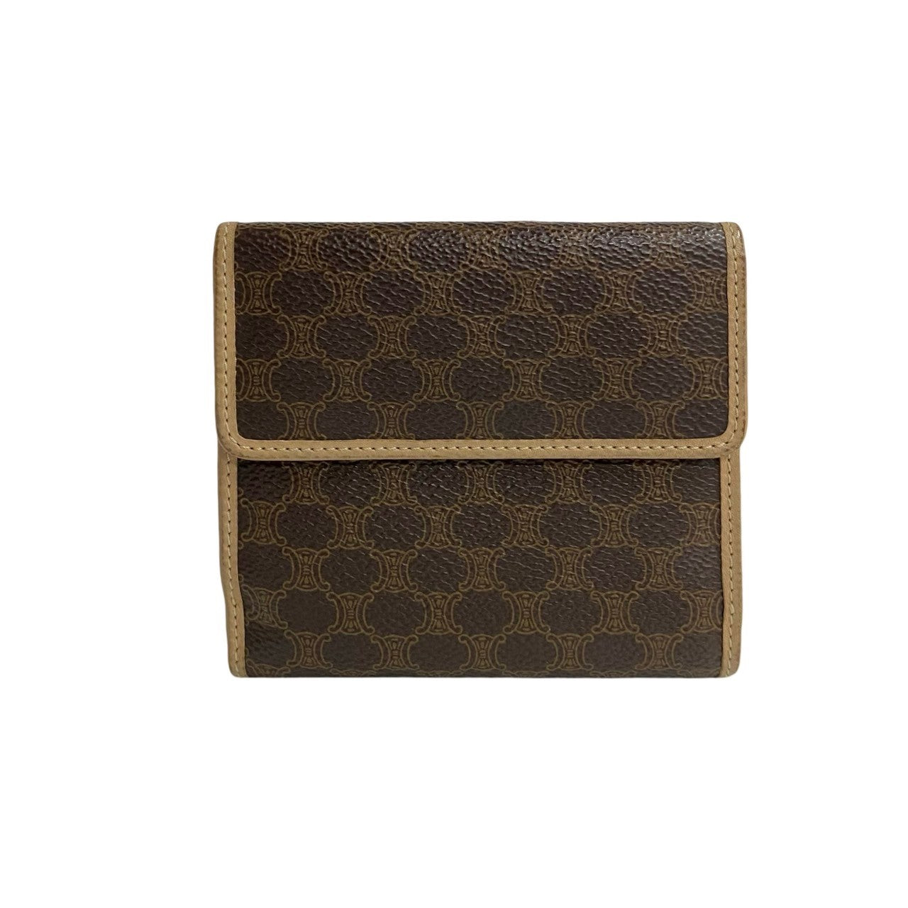 Celine Leather Macadam Blazon Bifold Wallet