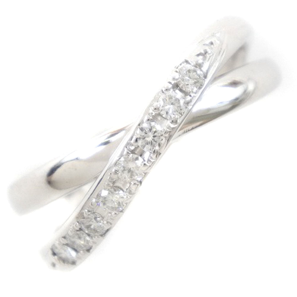 Ponte Vecchio K18 White Gold Diamond Ring