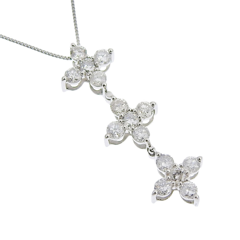 Platinum Diamond Necklace Unisex