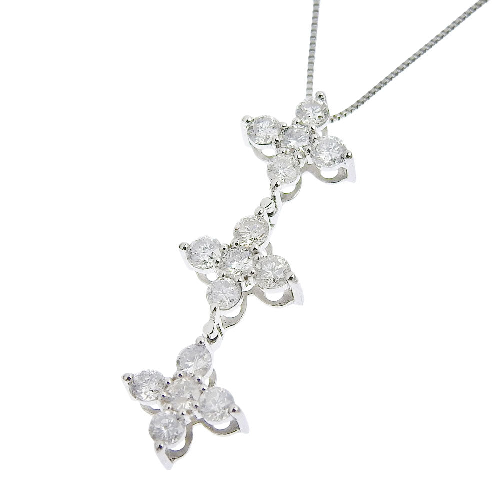 Platinum Diamond Necklace Unisex