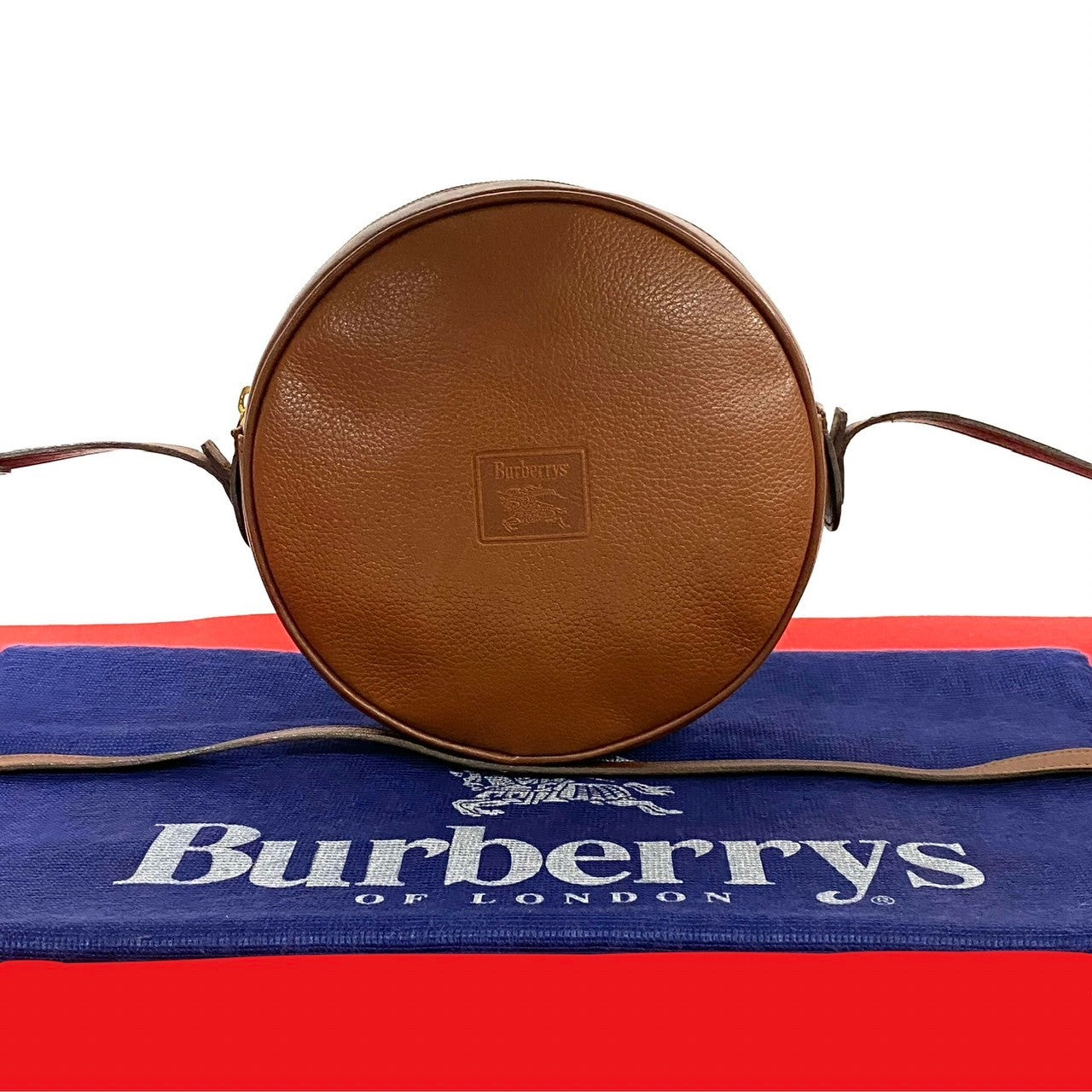 Burberry Leather Nova Check Shoulder Bag