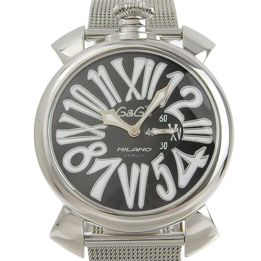 Gaga Milano Manuale 46 Quartz Watch Stainless Steel Silver