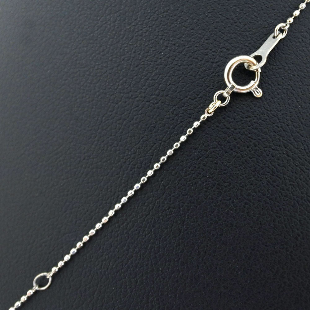 Folli Follie Clover Necklace K18 White Gold Diamond