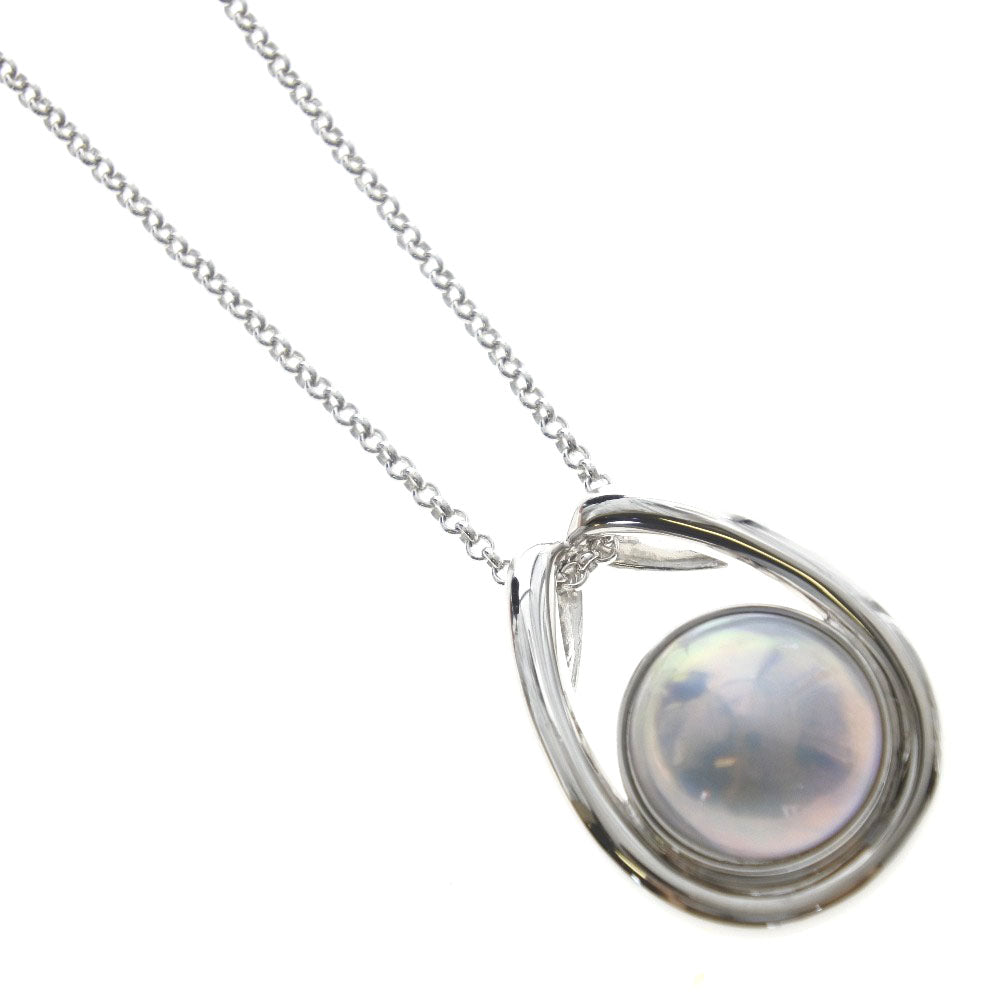 Tasaki Silver 925 Mabe Pearl Necklace