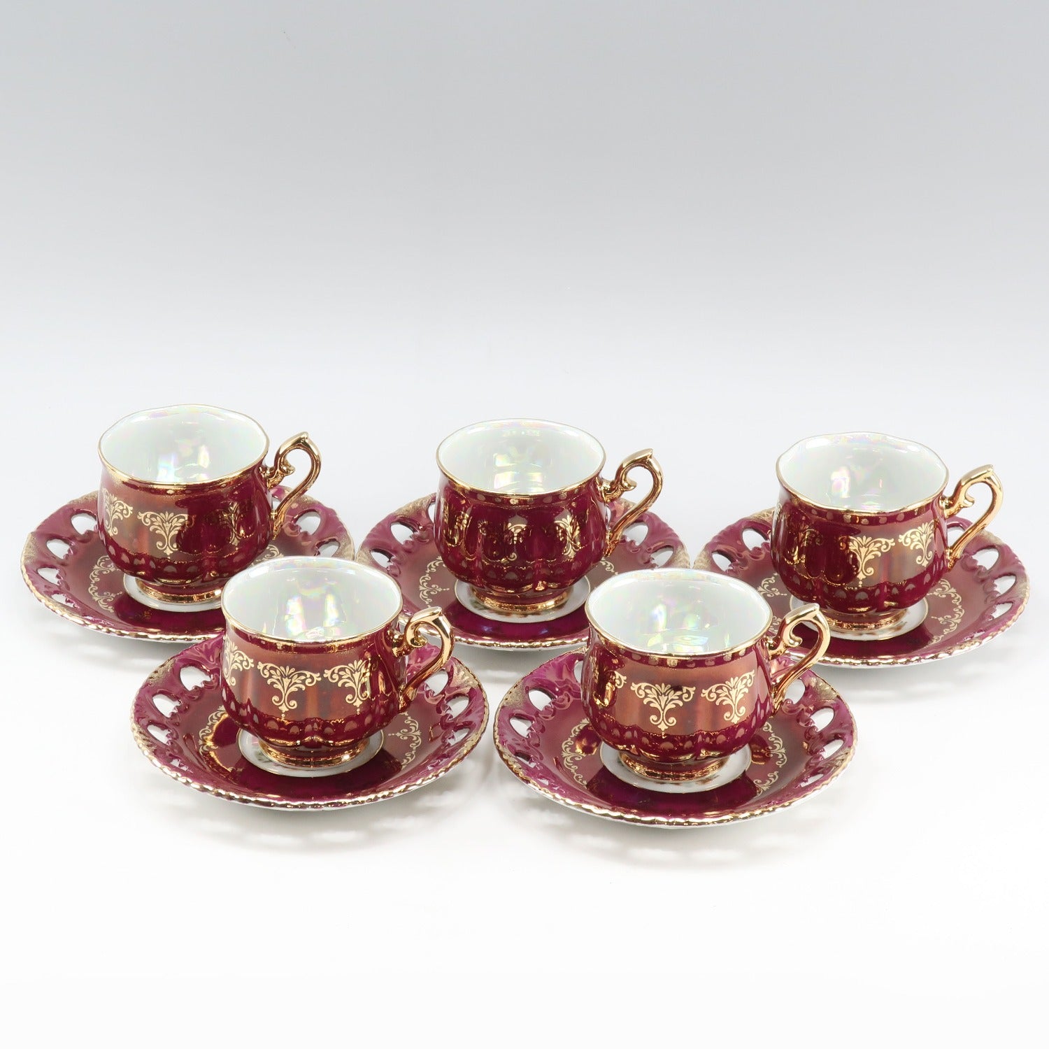 Ohashi Tableware Cup & Saucer Set of 5