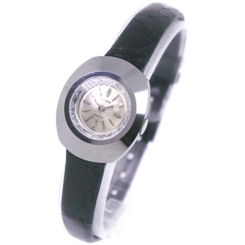 RADO DIATAR cal.1677 Ladies Stainless Steel and Leather Manual Watch with Silver Dial