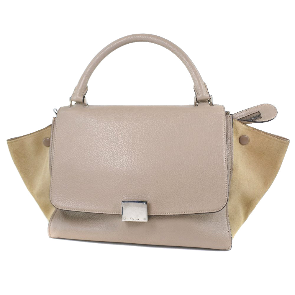 Celine Trapeze Leather Suede Handbag