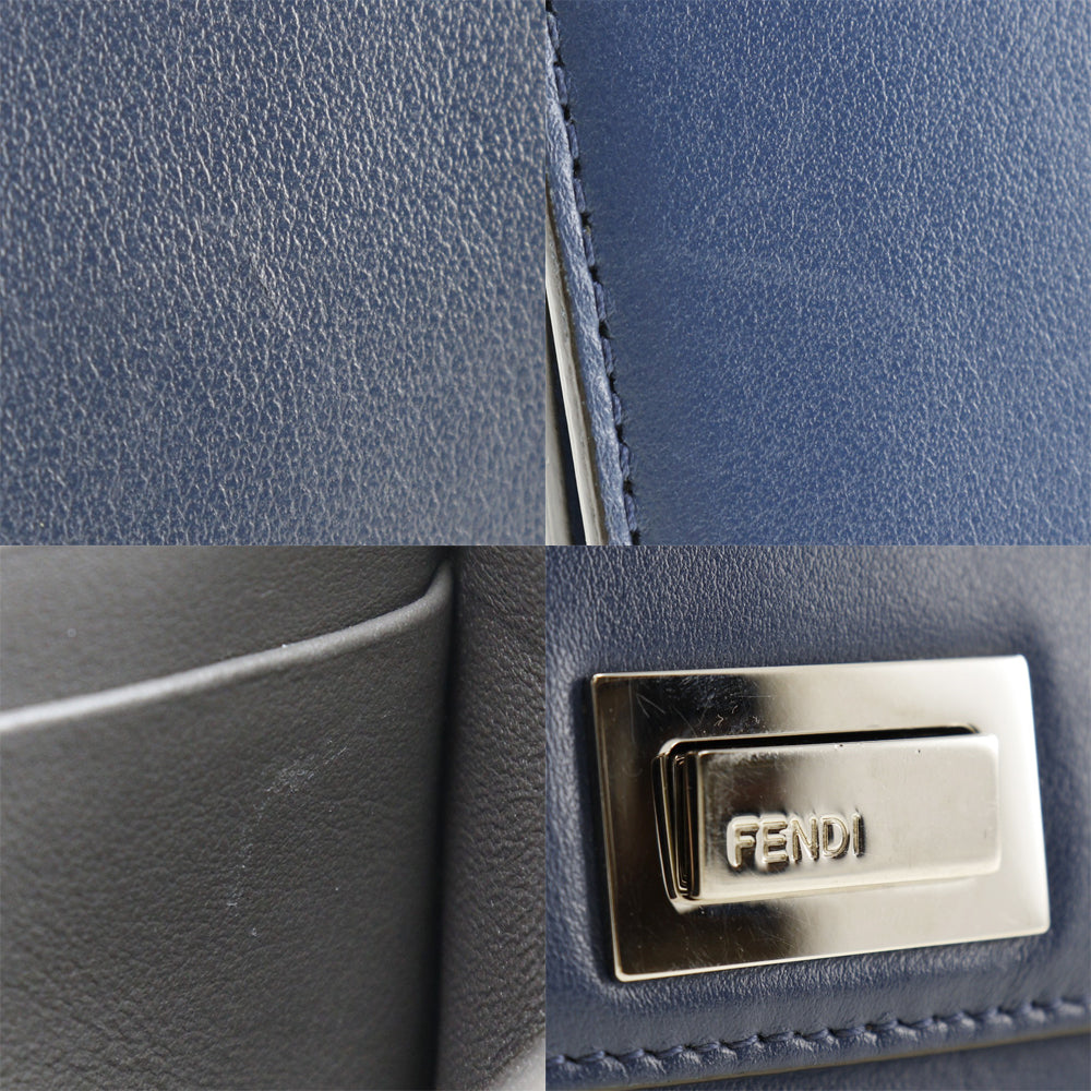 Fendi Peekaboo Long Wallet 8M0377 Navy