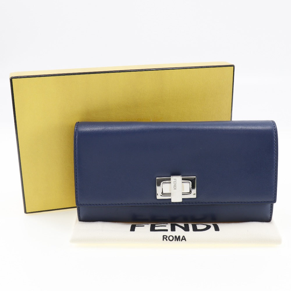 Fendi Peekaboo Long Wallet 8M0377 Navy