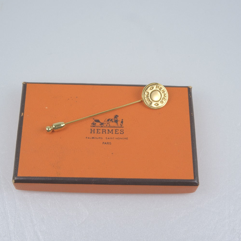 Hermes Gold Plated Celerie Brooch