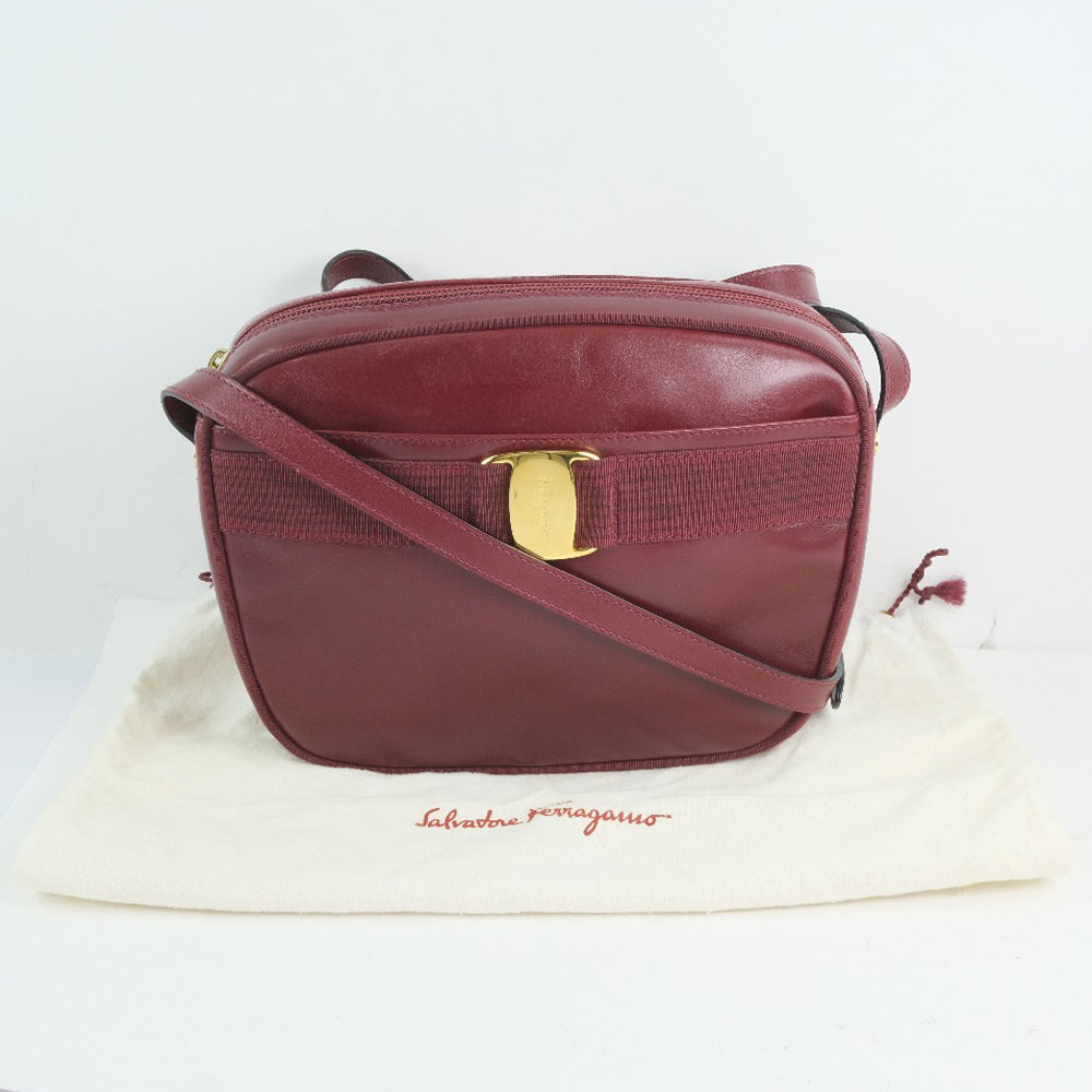 Salvatore Ferragamo Vara Ribbon Calf Shoulder Bag