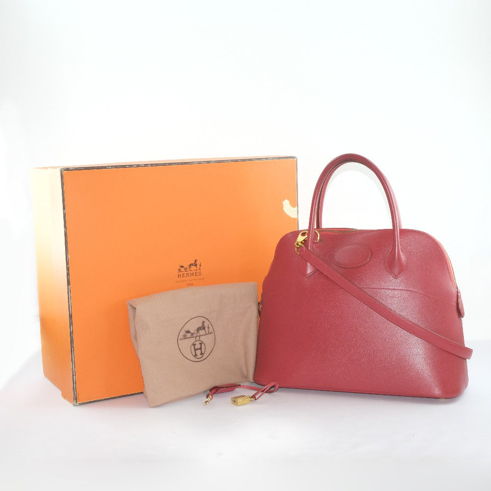 Hermes Courchevel Bolide 31 Leather Handbag in Very Good Condition