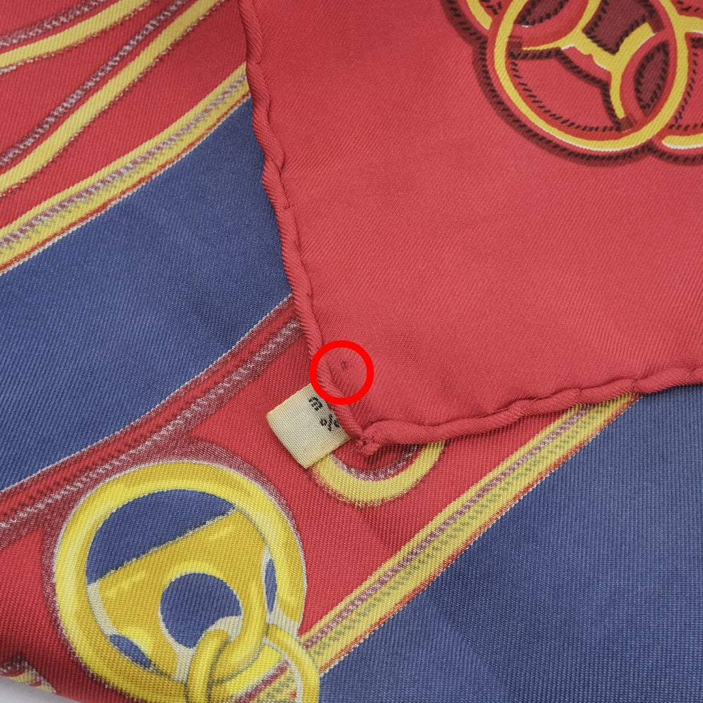 Hermes Silk Scarf Red/Blue