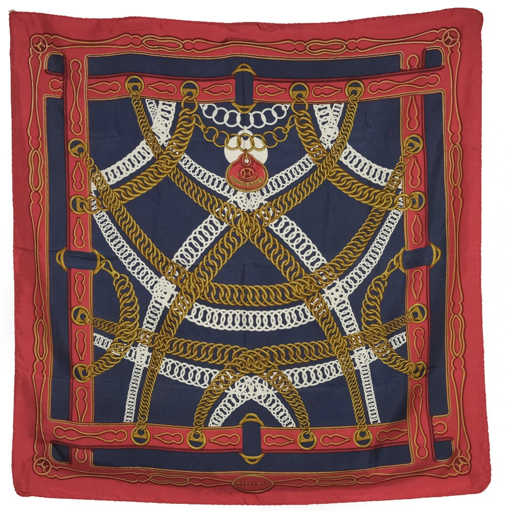 Hermes Silk Scarf Red/Blue