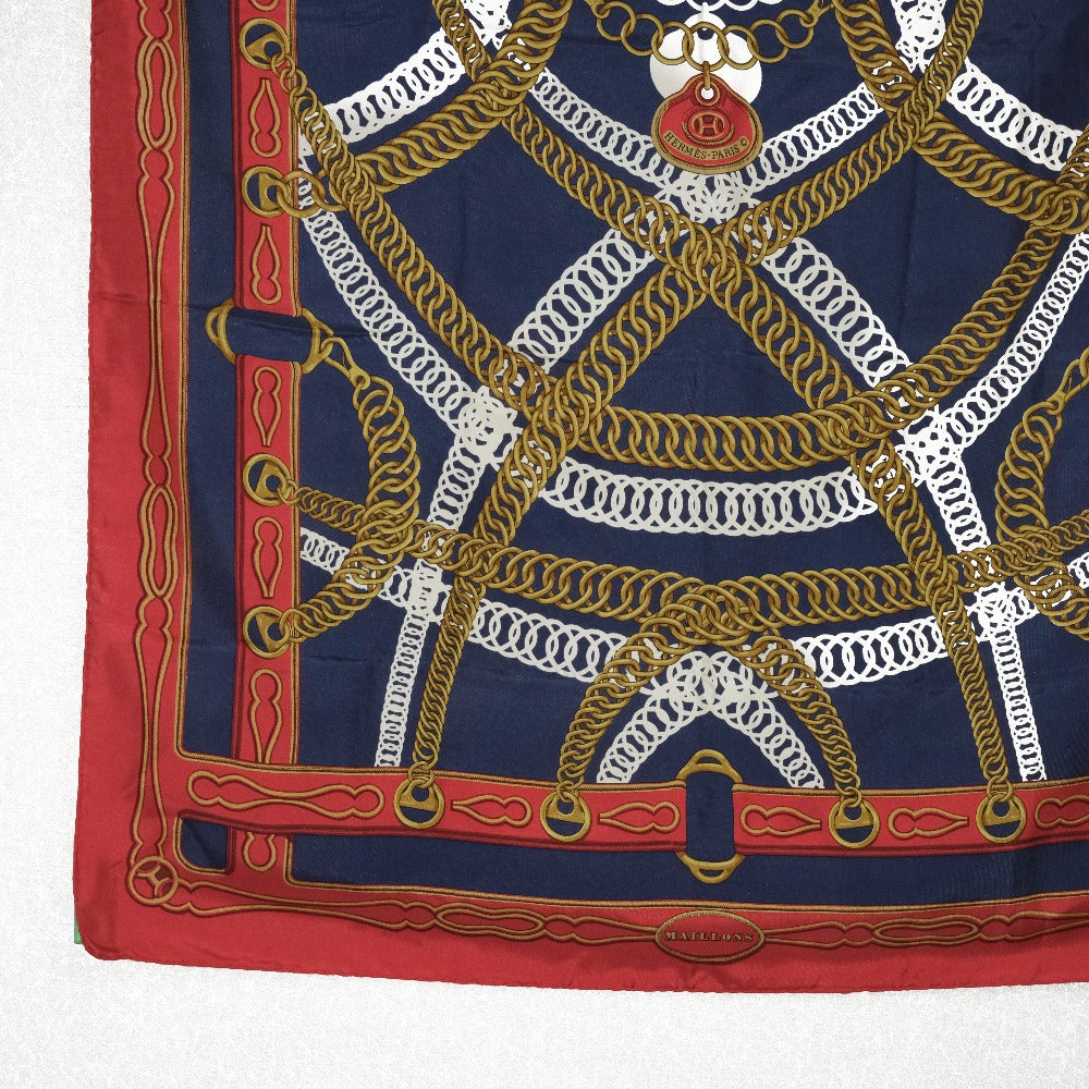 Hermes Silk Scarf Red/Blue