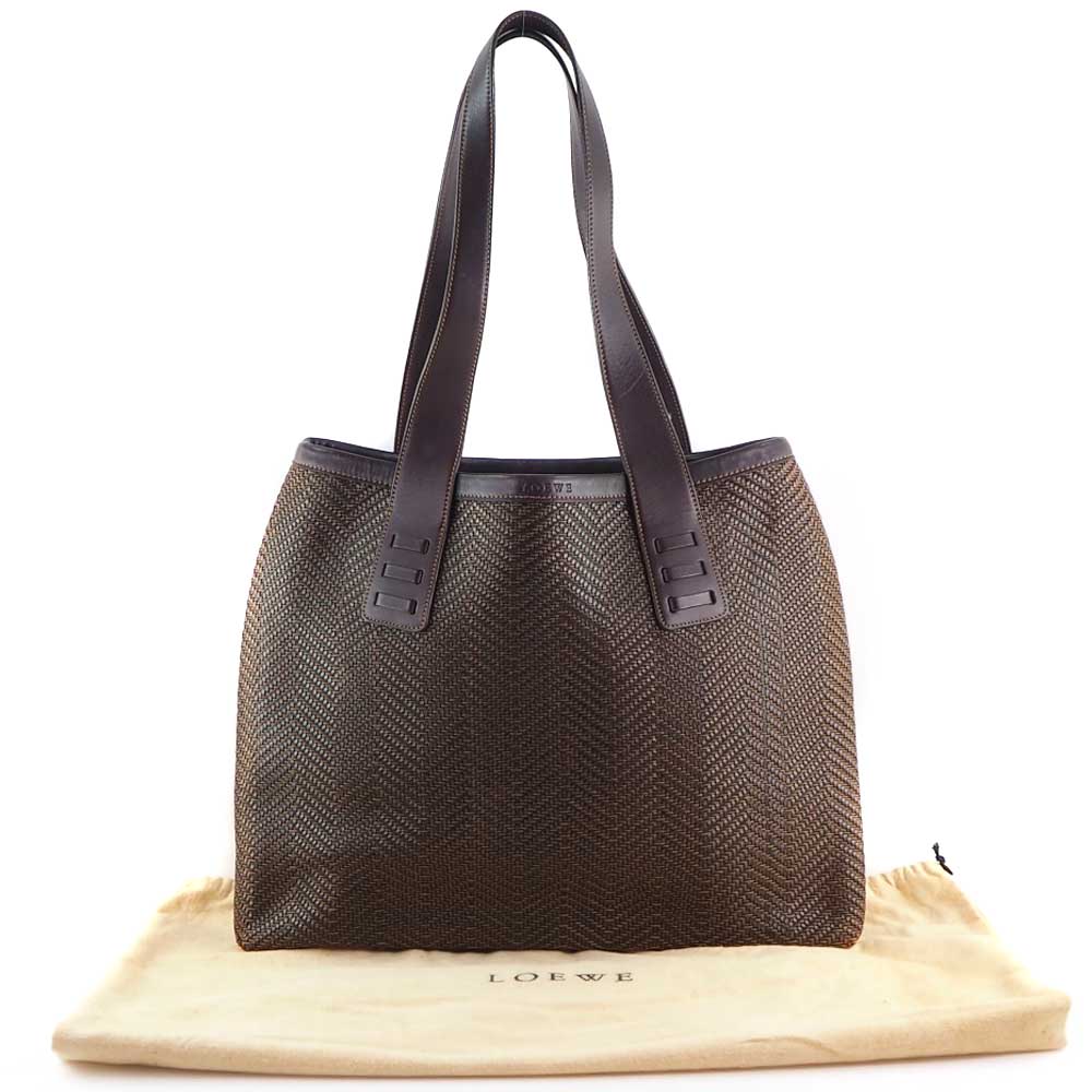 Loewe Canvas Tote Bag Brown