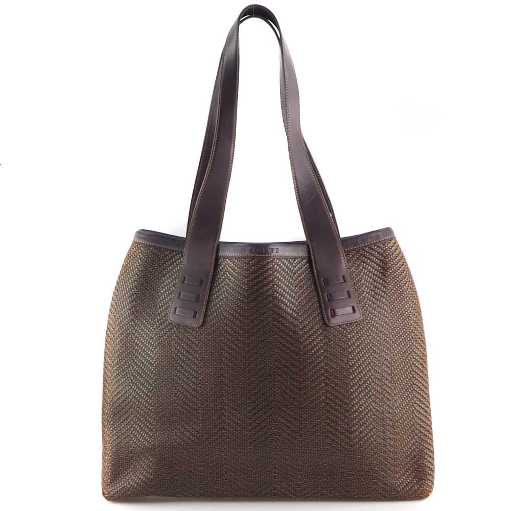 Loewe Canvas Tote Bag Brown