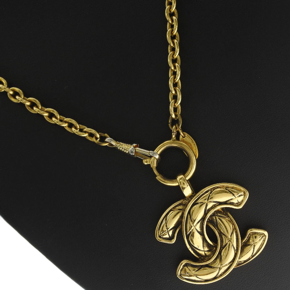 Chanel Gold Plated Coco Mark Necklace