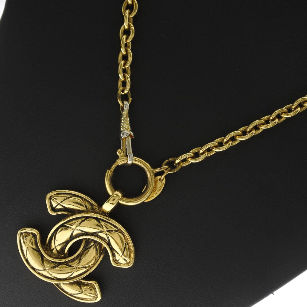 Chanel Gold Plated Coco Mark Necklace