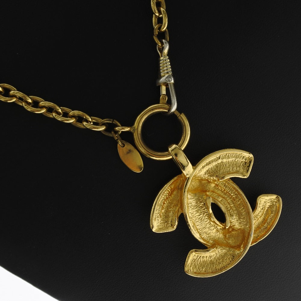 Chanel Gold Plated Coco Mark Necklace