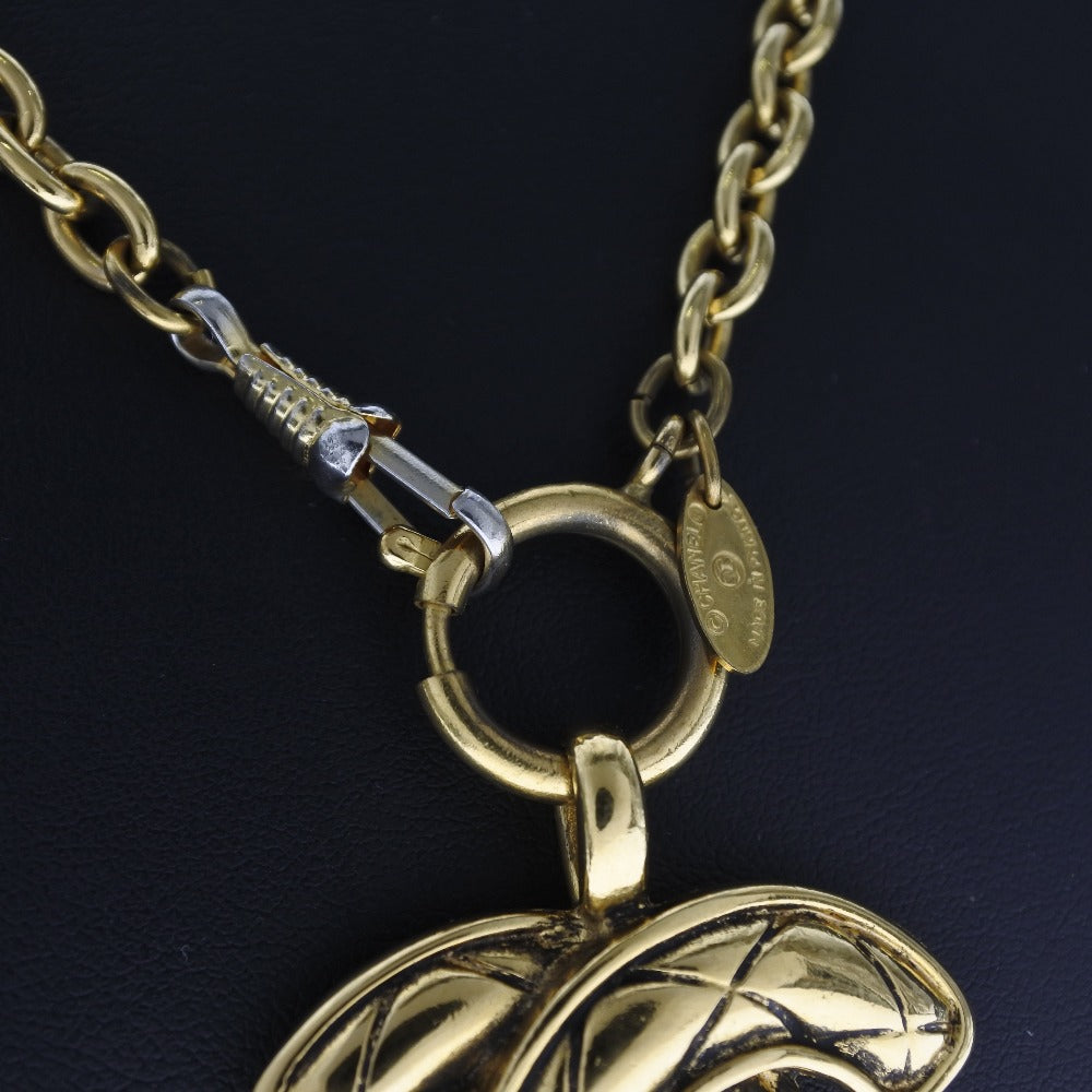 Chanel Gold Plated Coco Mark Necklace