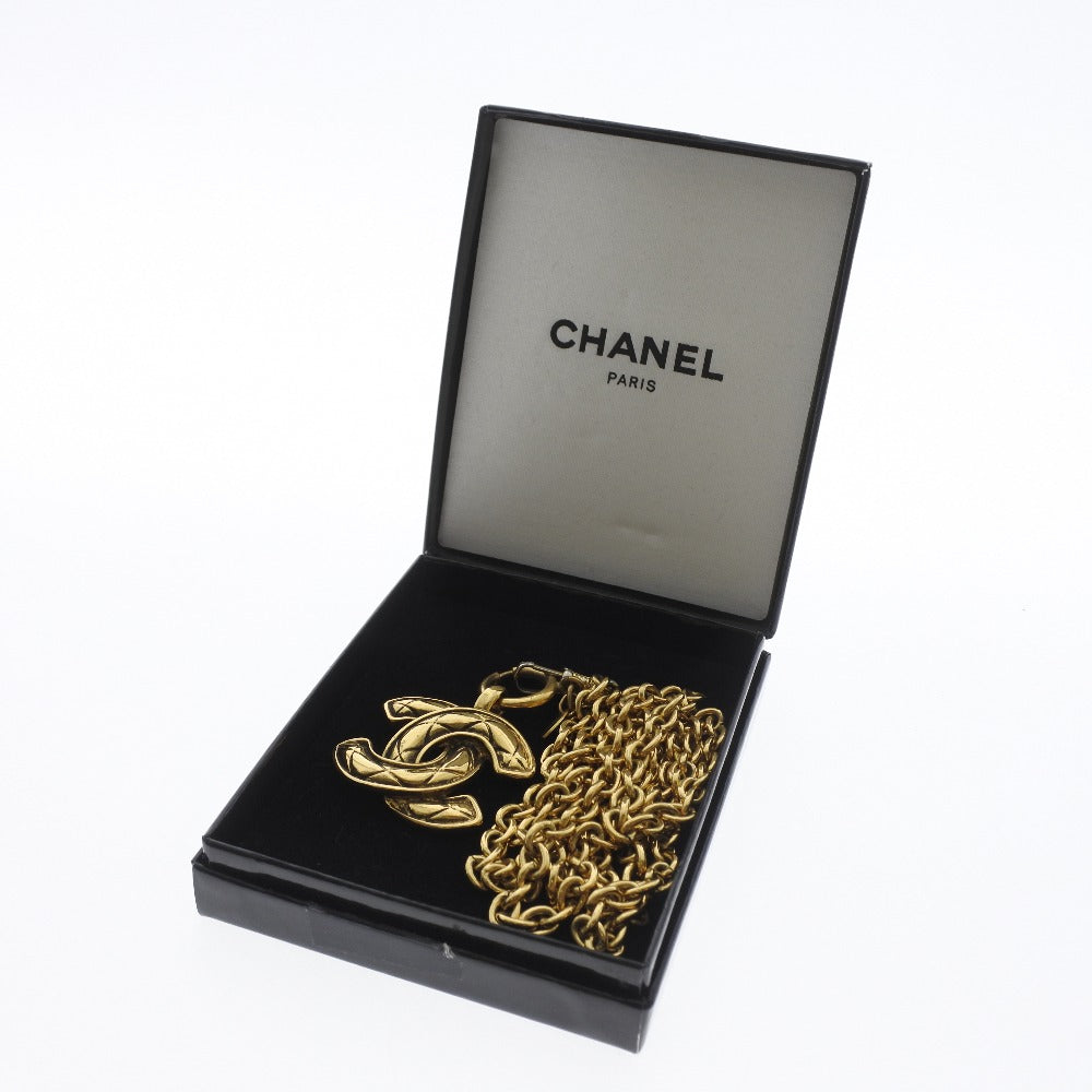 Chanel Gold Plated Coco Mark Necklace