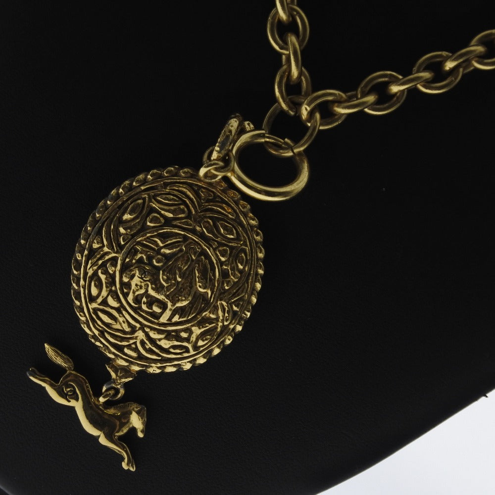 Chanel Coco Mark Necklace Gold Plated