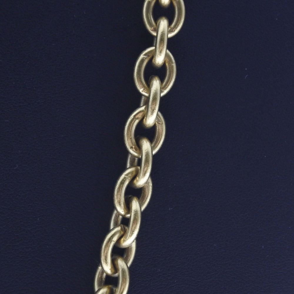 Chanel Long Chain Medallion Pendant Necklace Metal Necklace in Very Good Condition