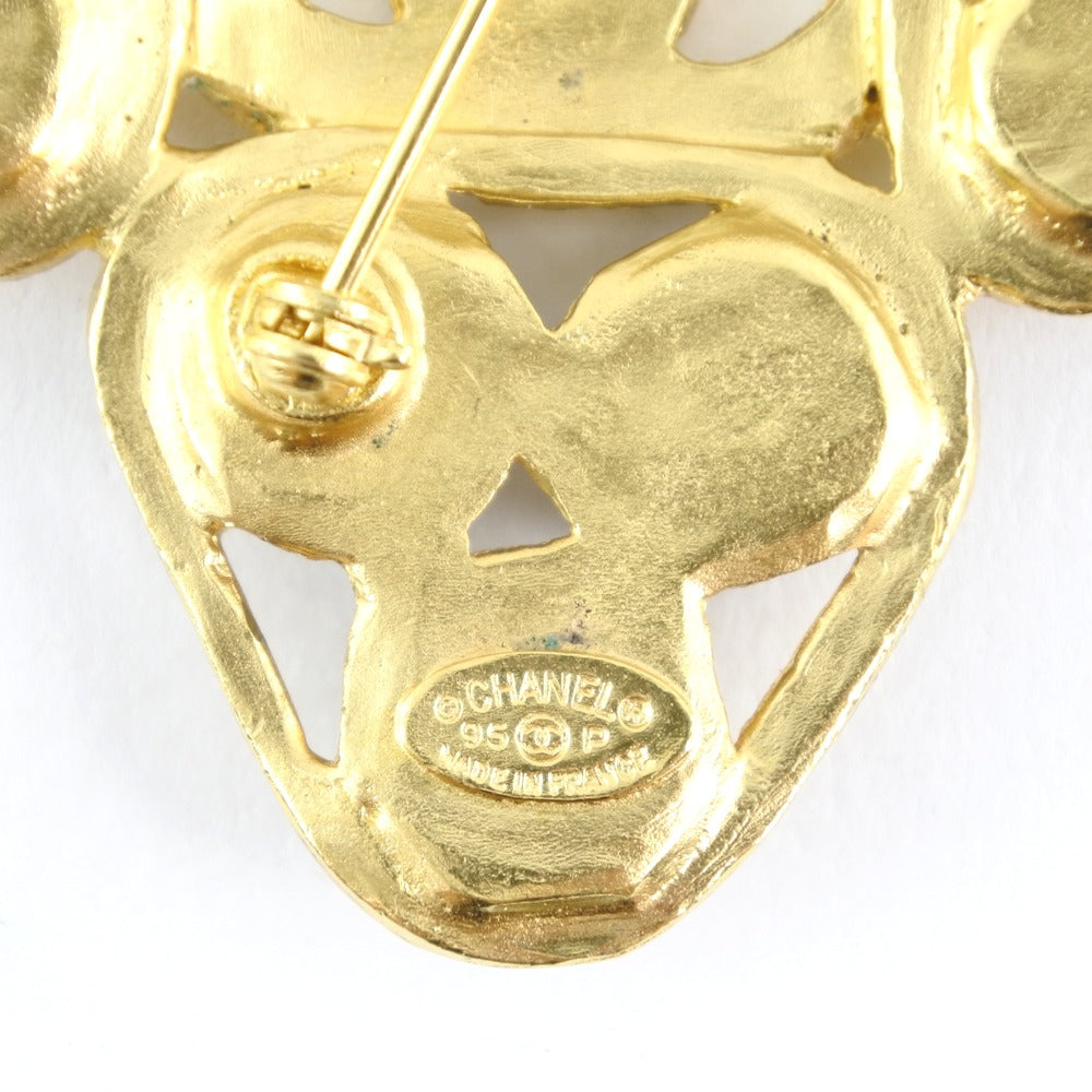 Chanel Coco Mark Gold Plated Brooch