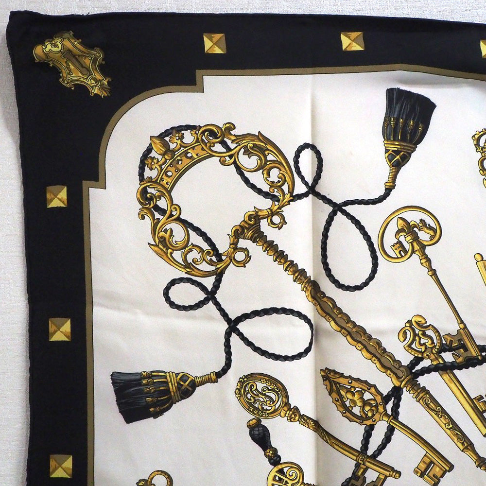 Hermes Silk Scarf Carré 90 Black