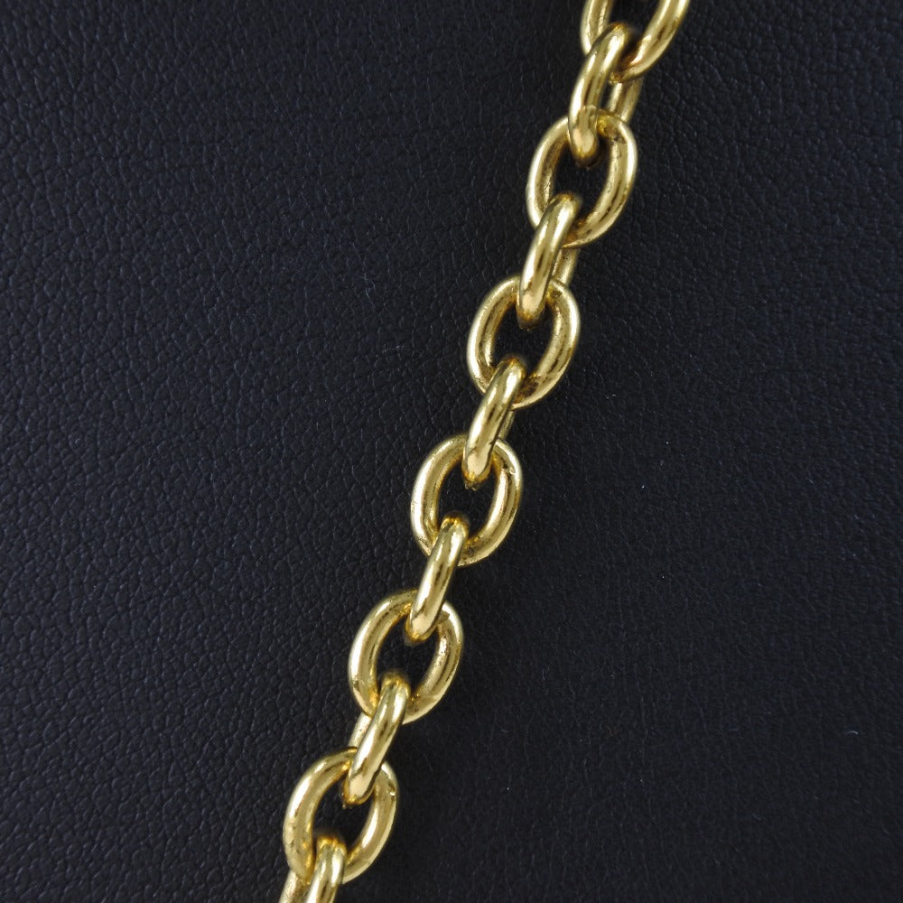 Chanel Coco Mark Necklace Gold Plated Vintage